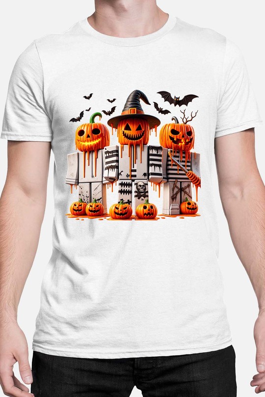 halloween roblox - Tshirt Homme-BLANC