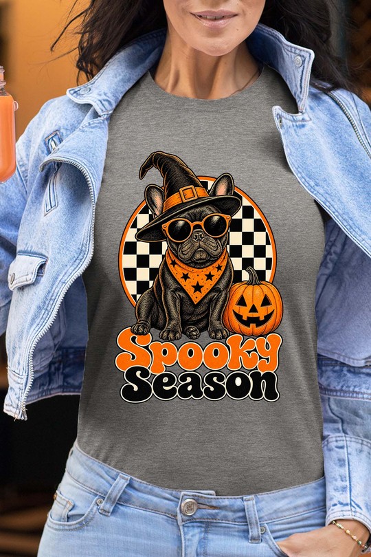 spooky dog - Tshirt Femme-GRIS