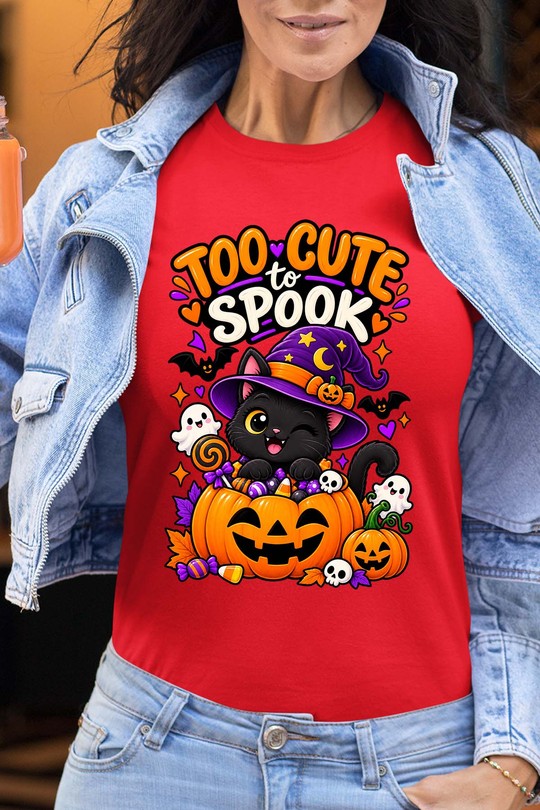 trick cat halloween - Tshirt Femme-ROUGE