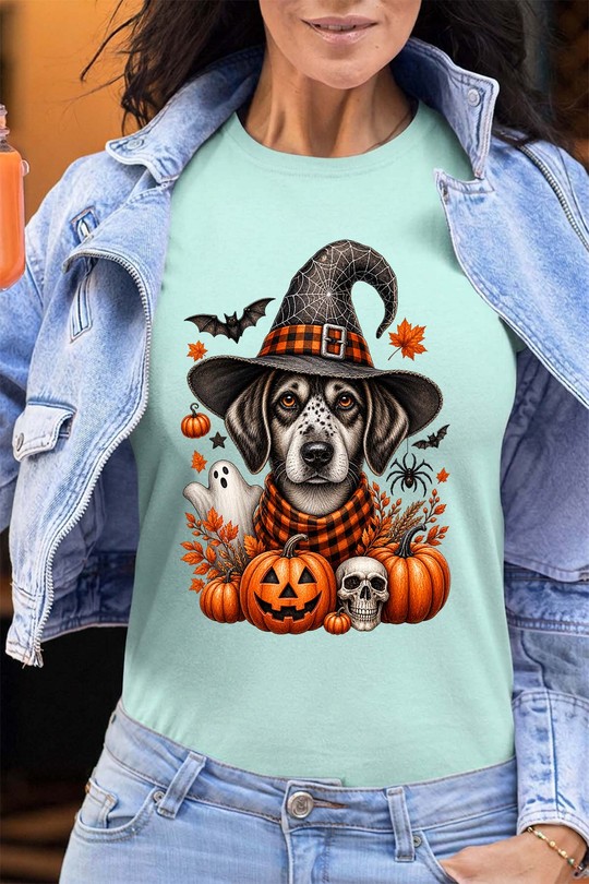 witch dog - Tshirt Femme - FC-VERT D'EAU