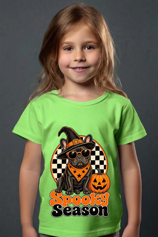spooky dog - Tshirt Fille - FC-VERT CLAIR
