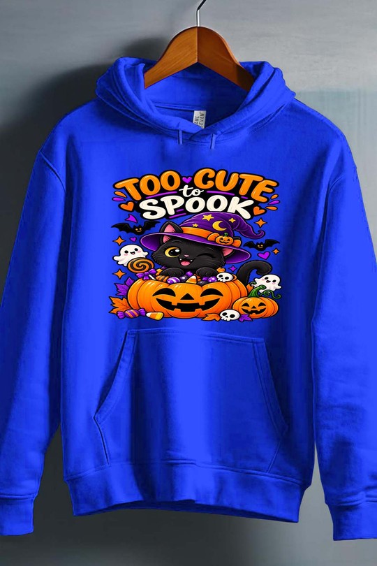 trick cat halloween - Sweat capuche Homme-BLEU ROI