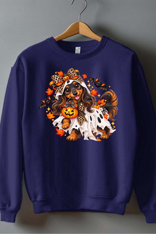 fashion halloween - Sweat Col Rond Homme-MARINE