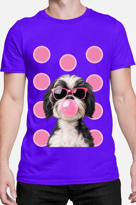 chwing dog - Tshirt Homme-BLEU ROI