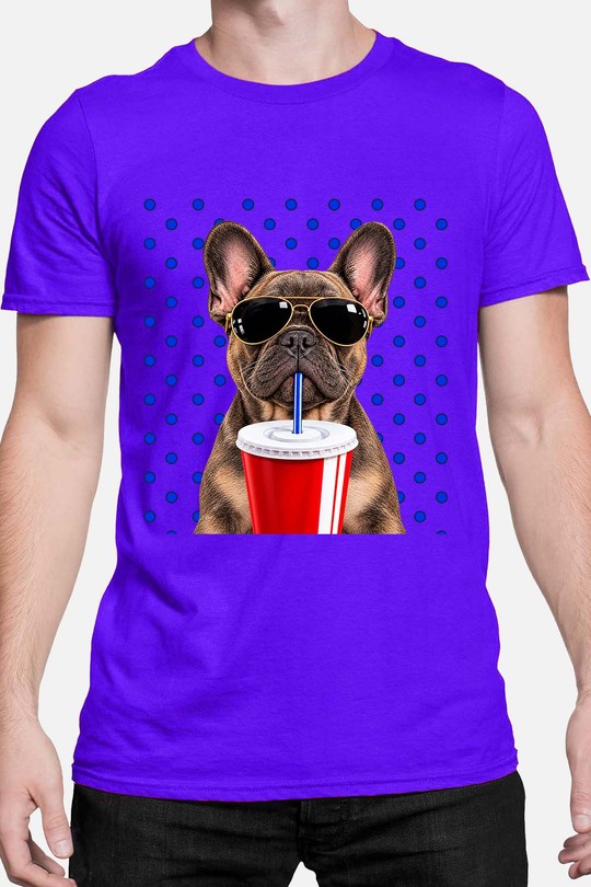 dog glasses d - Tshirt Homme-BLEU ROI