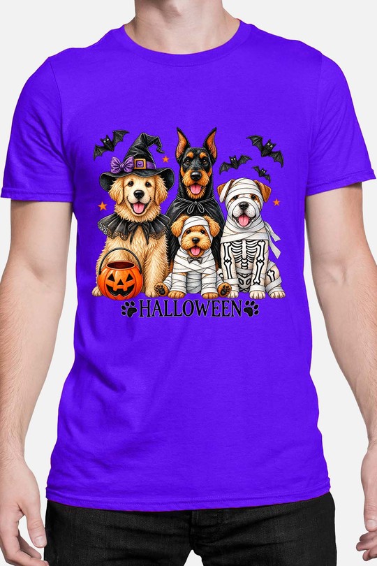 dogs halloween - Tshirt Homme-BLEU ROI