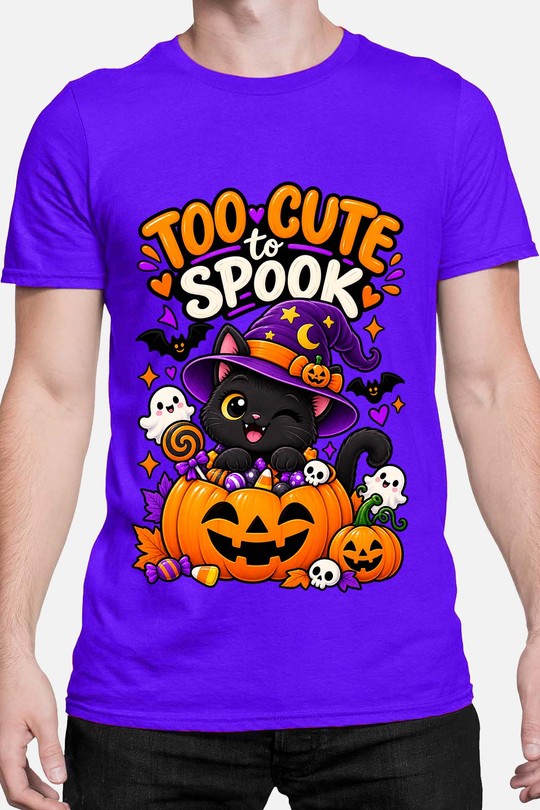trick cat halloween - Tshirt Homme-BLEU ROI