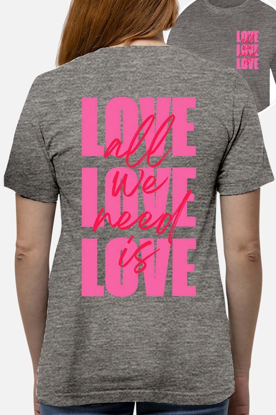 AWN is Love - Tshirt Femme AR CR-GRIS
