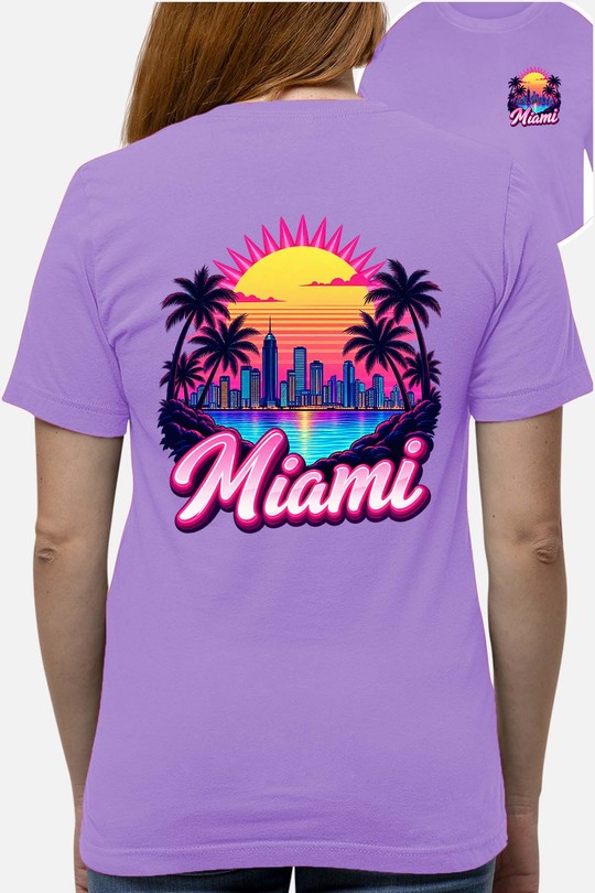 00 miami vintage - Tshirt Femme AR CR - FC-VIOLET
