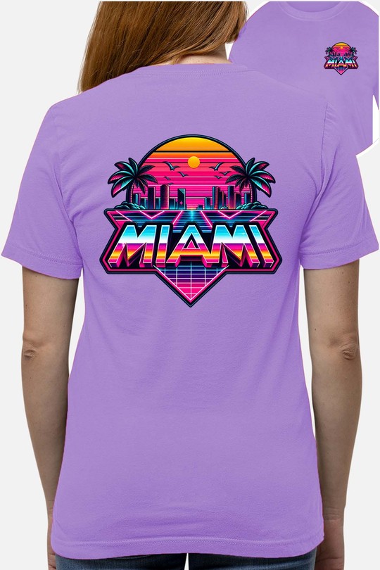 05 v miami - Tshirt Femme AR CR - FC-VIOLET