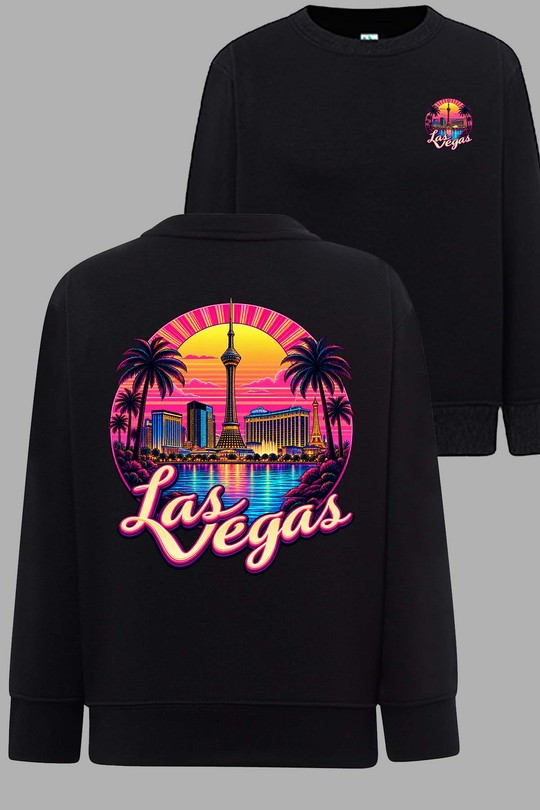 03 las vegas - Sweat Col Rond Homme AR CR-NOIR
