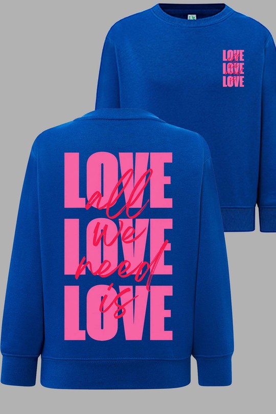 AWN is Love - Sweat Col Rond Homme AR CR-BLEU ROI