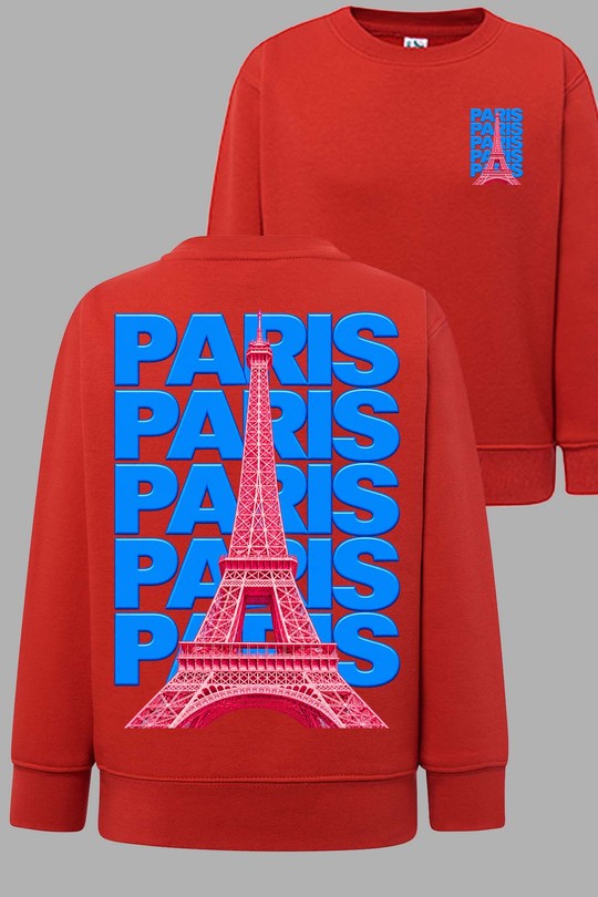 Multi paris TXT - Sweat Col Rond Homme AR CR-ROUGE