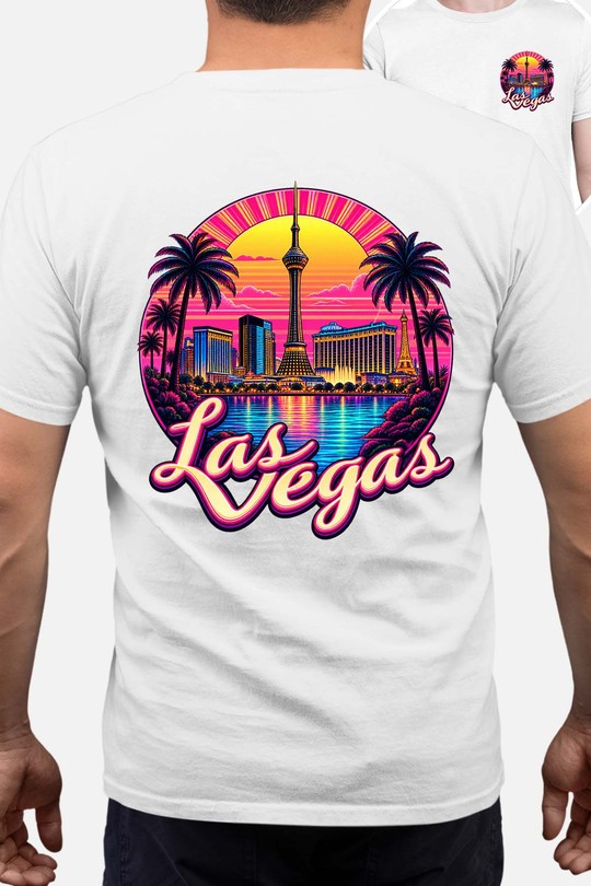 03 las vegas - Tshirt Homme AR CR-BLANC