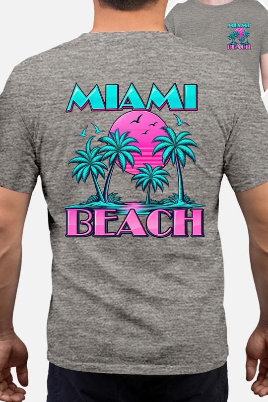 06 Miami 70s - Tshirt Homme AR CR-GRIS