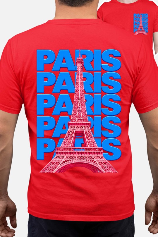 Multi paris TXT - Tshirt Homme AR CR-ROUGE