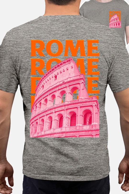 Multi ROME TXT - Tshirt Homme AR CR-GRIS
