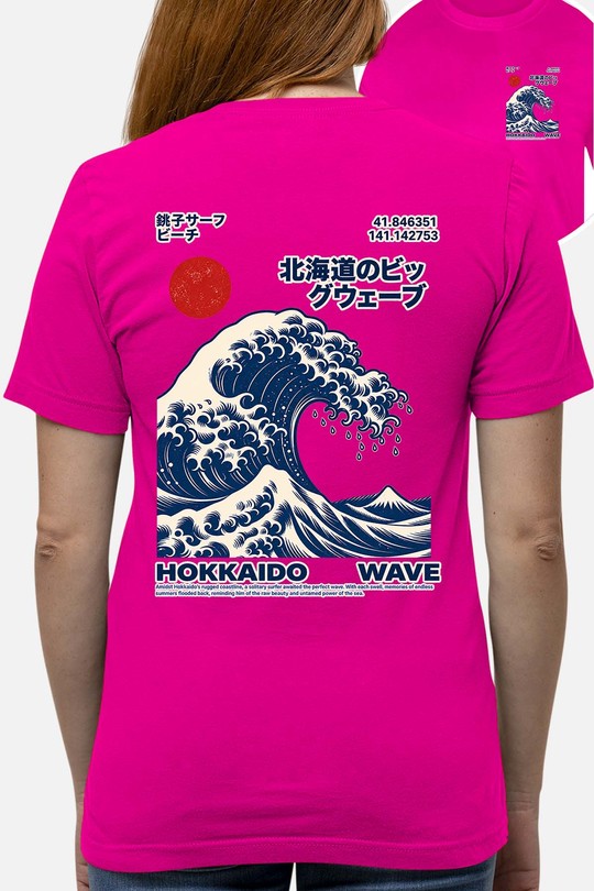 Hokkaido Wave - Tshirt Femme AR CR - FC-FUCHSIA