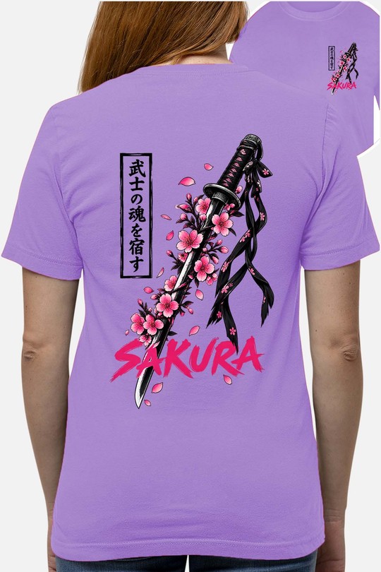 Sword Soul Samurai - Tshirt Femme AR CR - FC-VIOLET