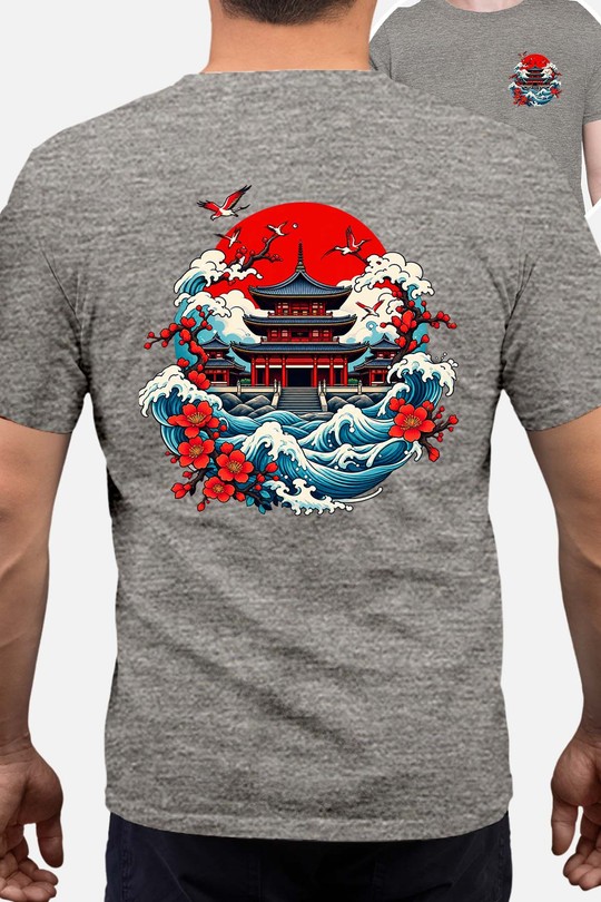 eastern art castle - Tshirt Homme AR CR-GRIS