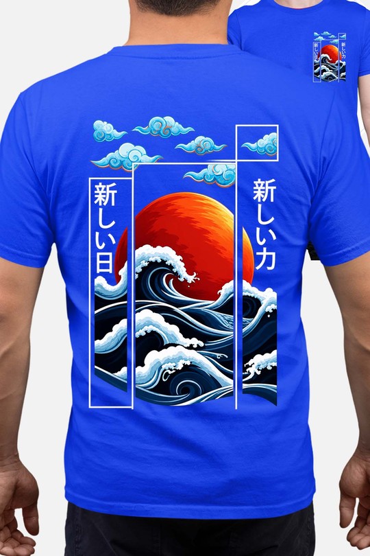 eastern art jp 2 - Tshirt Homme AR CR-BLEU ROI
