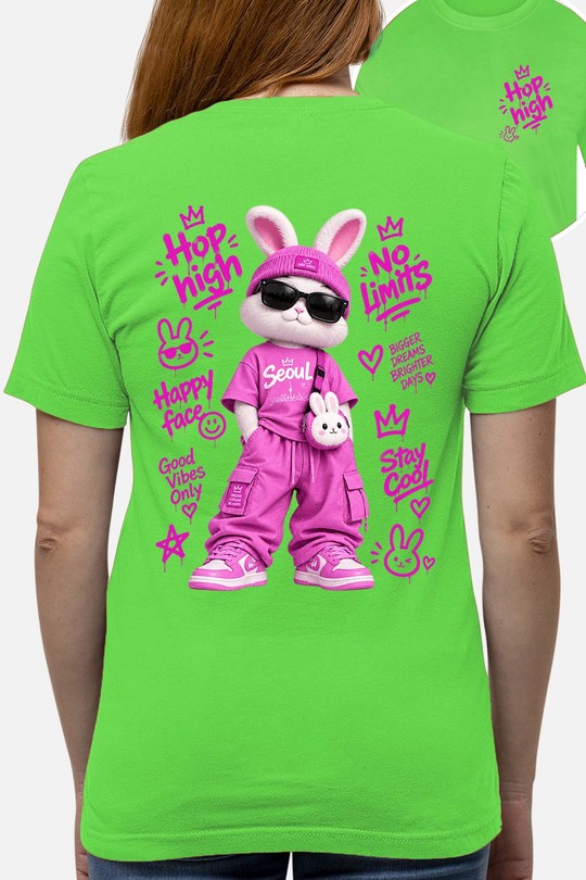 Go hop high - Tshirt Femme AR CR - FC-VERT CLAIR