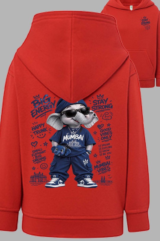 GO stay strong - Sweat Capuche Homme AR CR-ROUGE