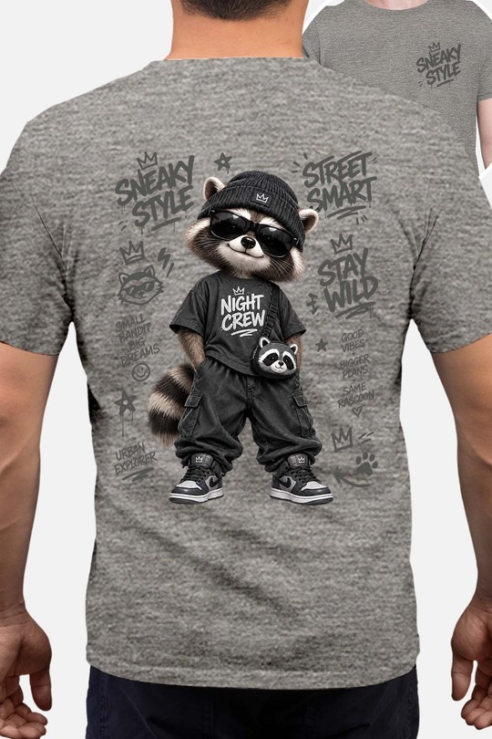 GO SNEAKY STYLE - Tshirt Homme AR CR-GRIS