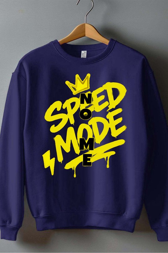 TXT speed mode - Sweat Col Rond Garçon-MARINE