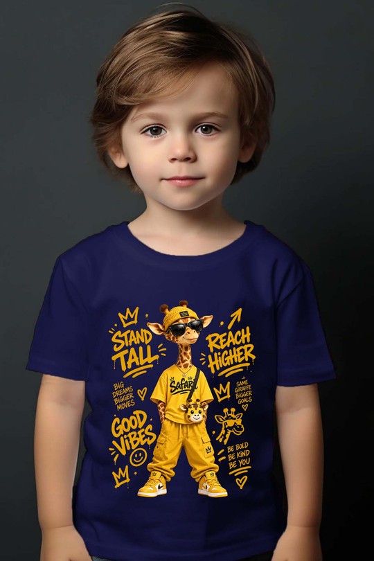 GO reach higher - Tshirt Garçon-MARINE
