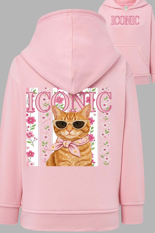 Cat Pa2 Iconic - Sweat Capuche Femme AR-ROSE