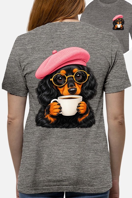 artist dog - Tshirt Femme AR CR-GRIS