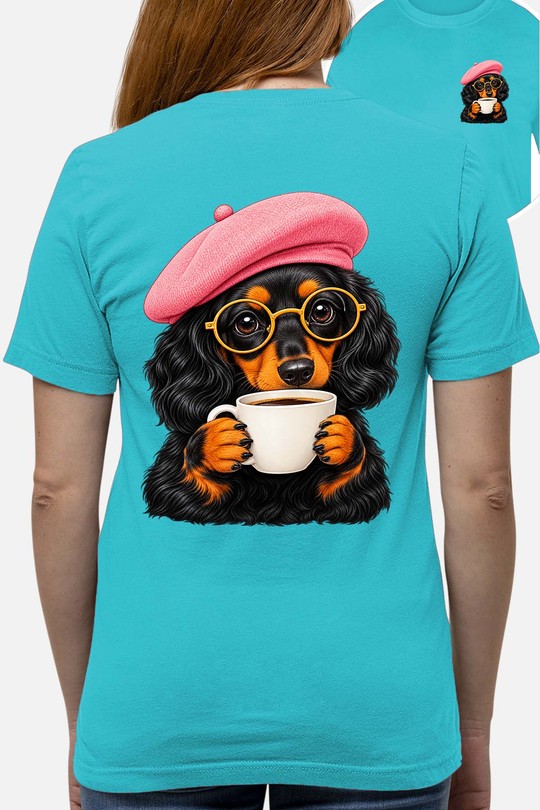 artist dog - Tshirt Femme AR CR - FC-TURQUOISE