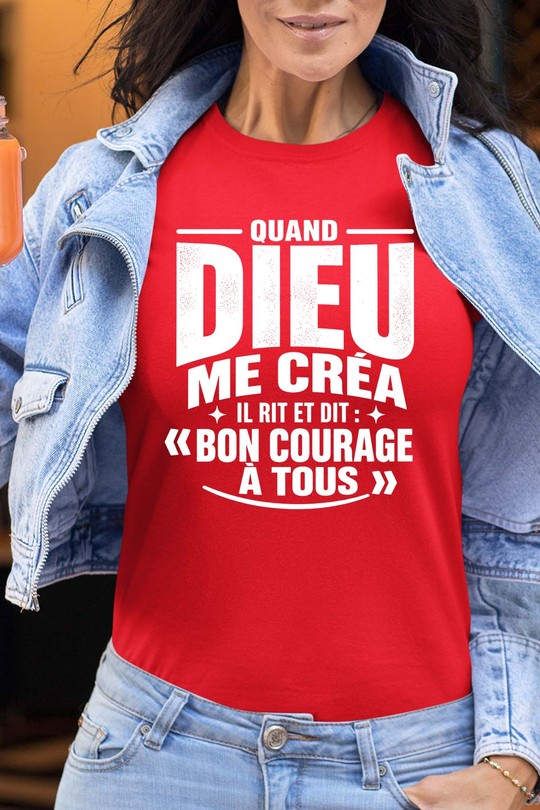 Ma créa Courage - Tshirt Femme-ROUGE