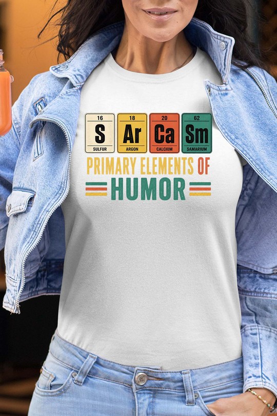 Sar Casm primary - Tshirt Femme-BLANC