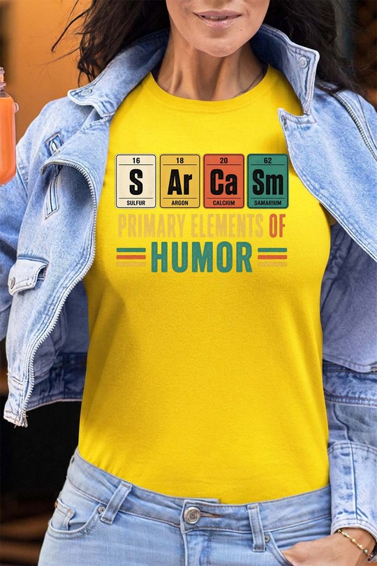 Sar Casm primary - Tshirt Femme - FC-JAUNE