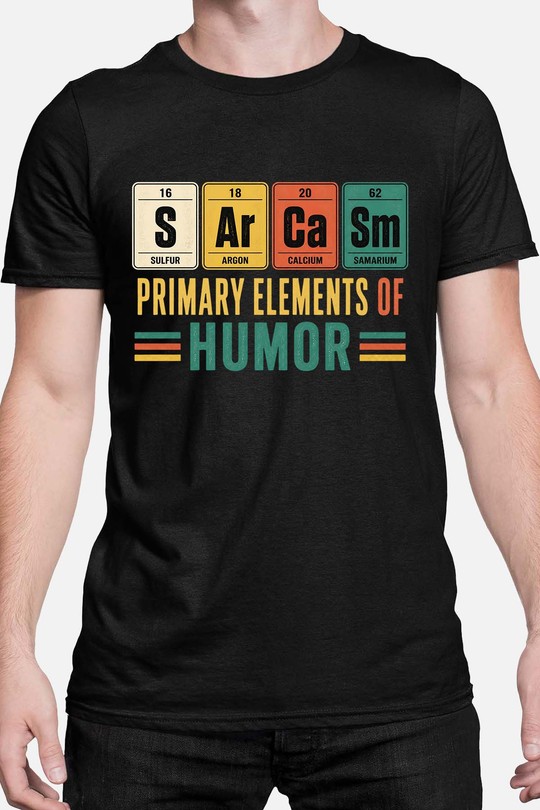 Sar Casm primary - Tshirt Homme-NOIR
