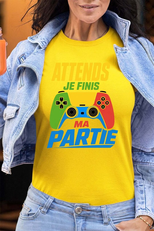 Ma Partie Manette - Tshirt Femme - FC-JAUNE