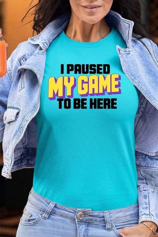 To Be here Game - Tshirt Femme - FC-TURQUOISE