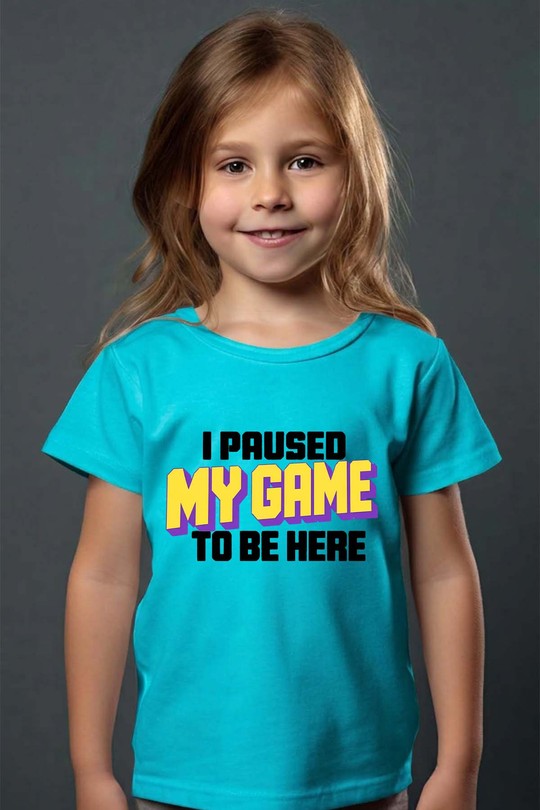 To Be here Game - Tshirt Fille - FC-TURQUOISE