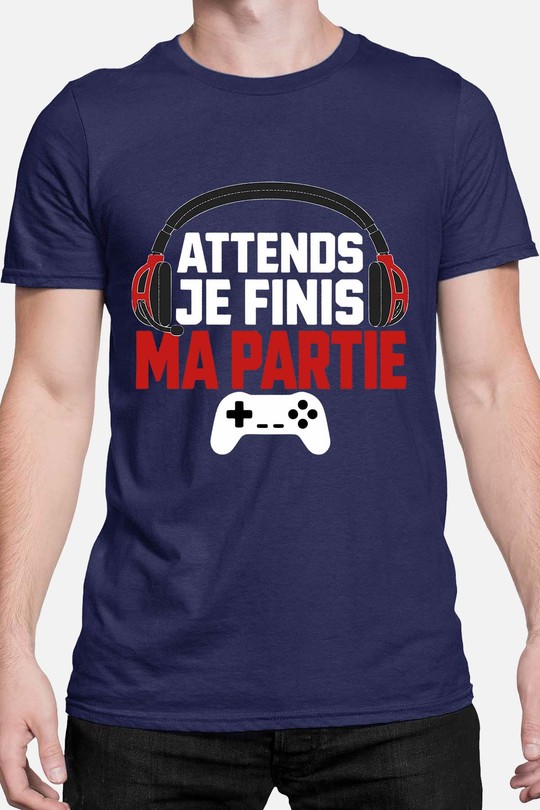 Fini ma Partie - Tshirt Homme-MARINE