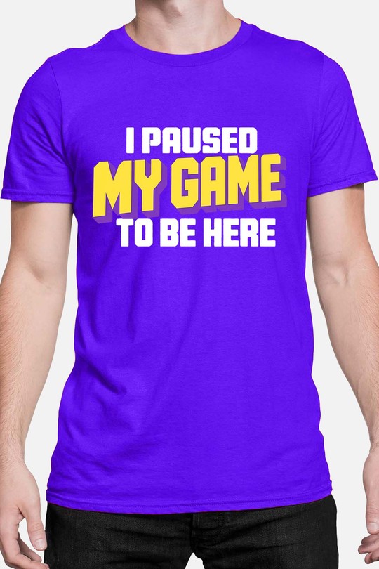 To Be here Game - Tshirt Homme-BLEU ROI