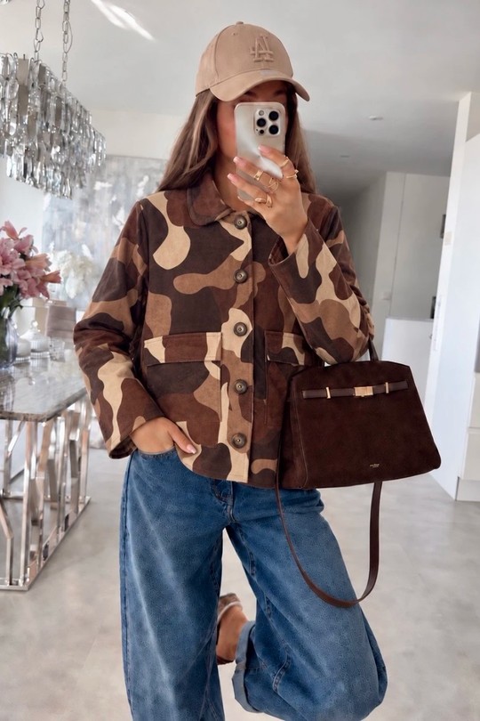 15238CAMO-BRUN FONCÉ