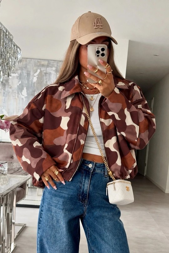 824CAMO-MARRON FONCÉ