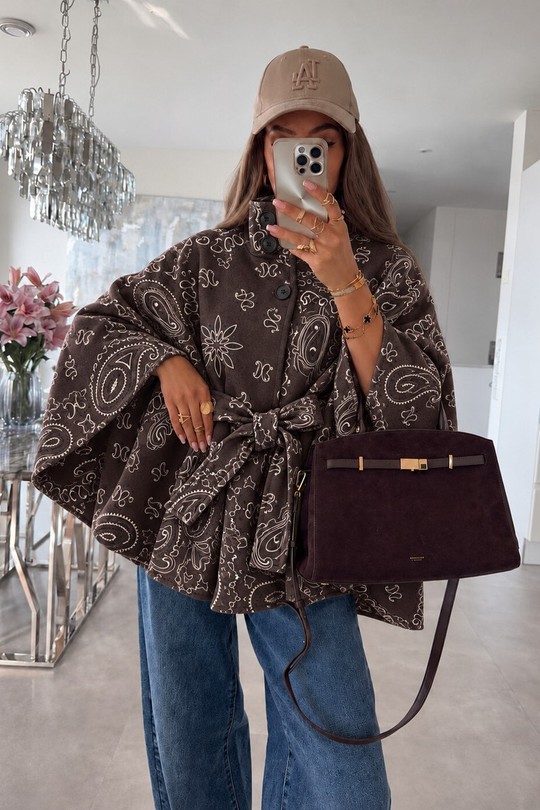 852BANDANA-BRUN FONCÉ