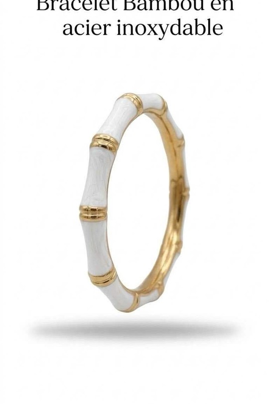 Bambou acier-BLANC