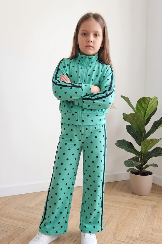 26F080 | Sport Pois Bande-VERT