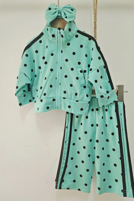 26BF024 | Sport Pois Bande-VERT CLAIR