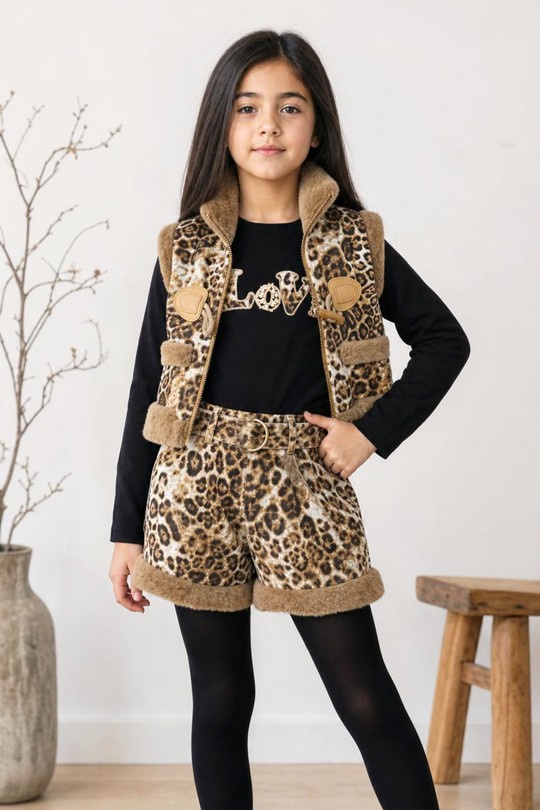 25F070 - Faux Fur Leopard-LEOPARD