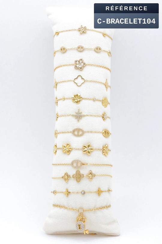 C-BRACELET104-DORÉ